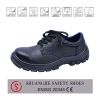 low ankle leather steel toe cap safety shoes , PU injection industrial safety work   shoes 8056
