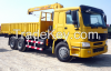 Container Transport Truck with crane