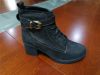Women Leather Boots Wi...