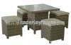 single chair rattan table