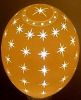 Elegant Stars hand carved ostrich egg lamp shade