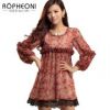  long-sleeved chiffon ...