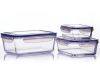 High Borosilicate Pyrex Glass Food Containers Safe In Microwave