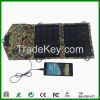 7w outdoor folding solar charger for mobile phone/tablet pc etc.