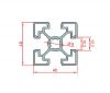 40x40 Industrial Aluminium Profile Light