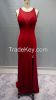 Y023 Strapless Beaded Side Slit Luxury Chiffon Formal Evening Dress