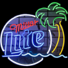 Customized Miller Lite Palm Tree Neon Sign for Sale