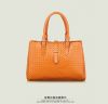 2014 new knitting pattern leather handbag diagonal package