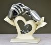 resin heart shape lover wedding decoration gift