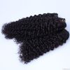 100% Brazilian Human Hair  Kinky curl Jet black
