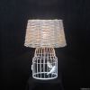 Metal wire table lamp