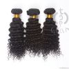 Top quality Indian virgin human hair, fashion kinky curly hair weft