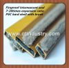 Hard PVC fireproof intumescent fireproof seal strip with smoke brush