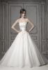 Ball Gown Square Sleeveless Natural Waist Beading Floor Length Tulle Wedding Dress