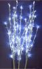 39" Battery Operated LED Cherry Blossom Branches with Timer, 2pc/set