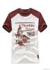 Men's casual popular tee with printing o-neck high-quality, 3 colors