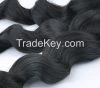 24 Inch Brazilian Virgin Hair Spiral Curly Weave Natural Black