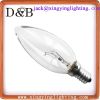 C35 incandescent candle bulb- CLEAR candle bulb LONG TIP flame tip