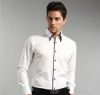 latest style model man shirt 2014 wholesale china, men's dress shirts with 100% cotton high quality