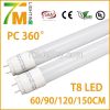 T8 4 feet LED tube light 1200mm 18W plastic lampbody