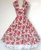 1950s fashion vintage swing dress rockabilly dress retro dress