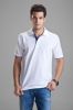 Fashionable 200g 40s  double jersey CVC Polo T shirts for Men