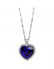 Neoglory Titanic Ocean Heart Pendant Necklace For Women Crystal Rhinestone 