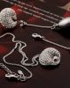 Neoglory Czech Rhinestone Simulated Pearl Jewelry Sets Pendant Necklace & Drop Earrings 