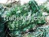 PET strapping wastes green coloured 