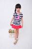 Children summer sets stock wholesale baby girl's Korean style clothing suits 