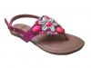 2014 summer new design flip-flop shell decorated flat sandal, girl,lady shoes