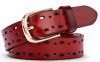 Korean Version Of The Retro Pure First Layer Of Leather Belt Wild Fashion Genuine Female Hollow