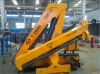 6.3 tons small hydraulic folding boom truck crane