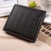 Men's high-end fashion brief paragraph leather wallet