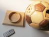 Hortak Wooden Craft with SD Card Function Football Speaker