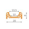 LED Aluminum channel SURFACE