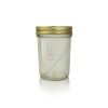 Glass Mason jars with screw metal cap 