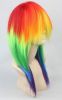 Beautiful multi color long straight Heat Resistant cosplay wig