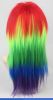 Beautiful multi color long straight Heat Resistant cosplay wig