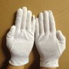 Japan quality white cotton moisture glove  