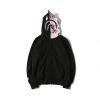 New Arrival Designer Custom Logo Wholesale Full Zip Up Hoodie Puff Print Plain Black Custom Full Zip Up Hoodie