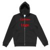 100% cotton fleece heavyweight zip up hoodie high quality french terry oversized drop shoulder cropped custom full zip up hoodie