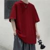 High Quality blank men camisas t shirts in bulk 100% cotton streetwear heavyweight oversize graphic t shirt