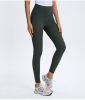 Solid Stretch Compression Sportswear Casual Yoga Leggings for Women Sport Gym with Pockets High Elastic Leggings