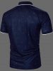 Men's Printed Polo Shirt Wholesale Price In Blue Color 2023