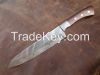 Custom Hand Made Chef Knife, Antique Twisted Pattern 12 Inches