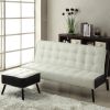 White Leather/PU Sofa Bed