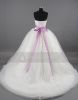 AM346a Sweetheart ball gown purple and white cheap wedding dresses made in china