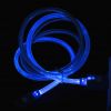 PZCD PZ-47 Micro USB Male to USB 2.0 Male Data Sync / Charging CylinderCable with LED Blue light