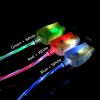 PZCD LED Double Color Light Visible Data Sync / Charging Micro USB Cable for Android Cellphone - 100cm